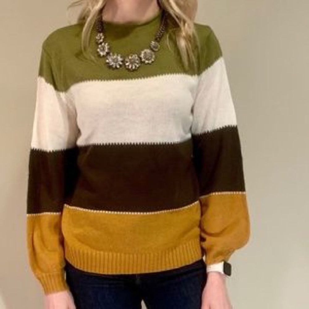 Misslook Colour Block Lightweight Sweater